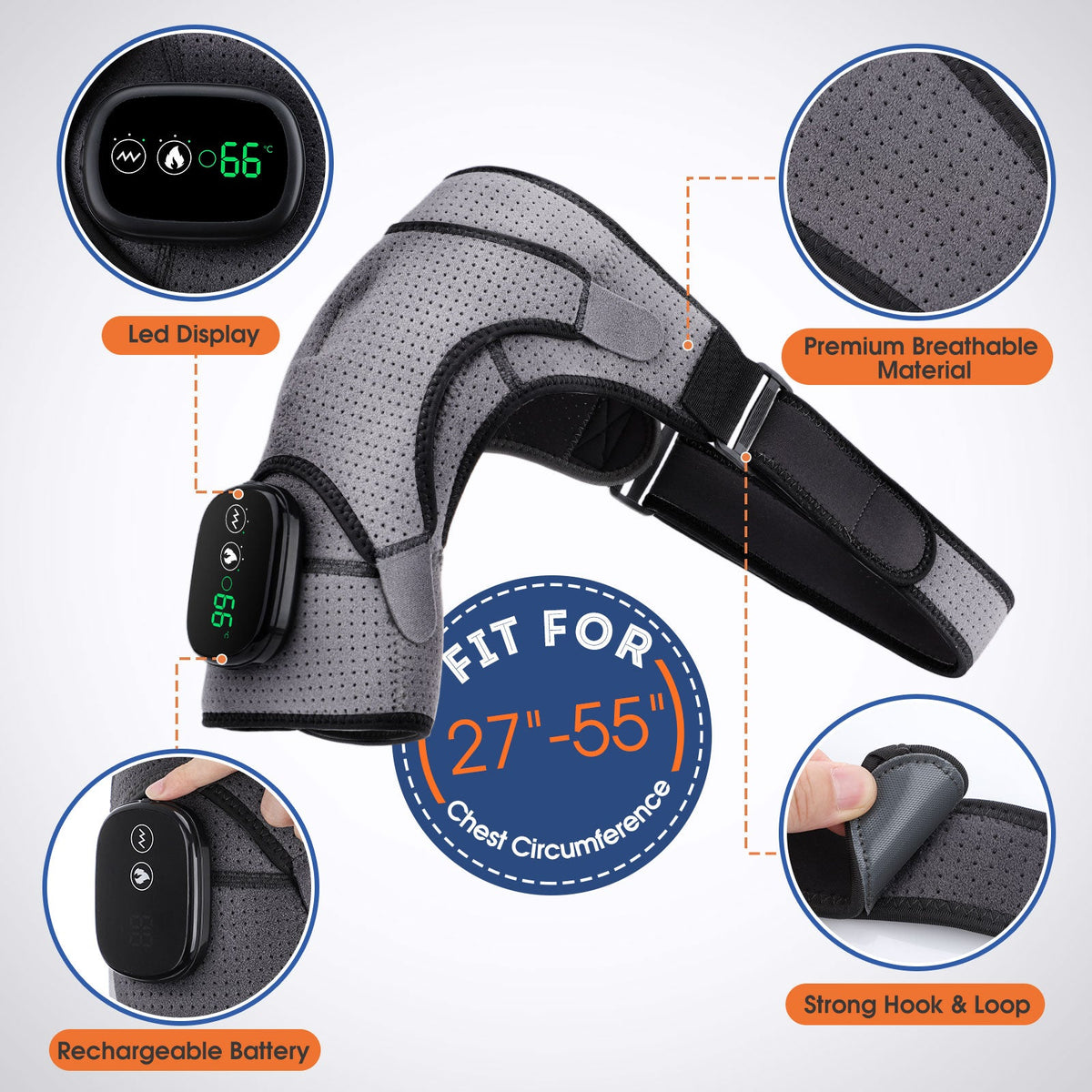 CalmCrest™ - Heating Shoulder Massager