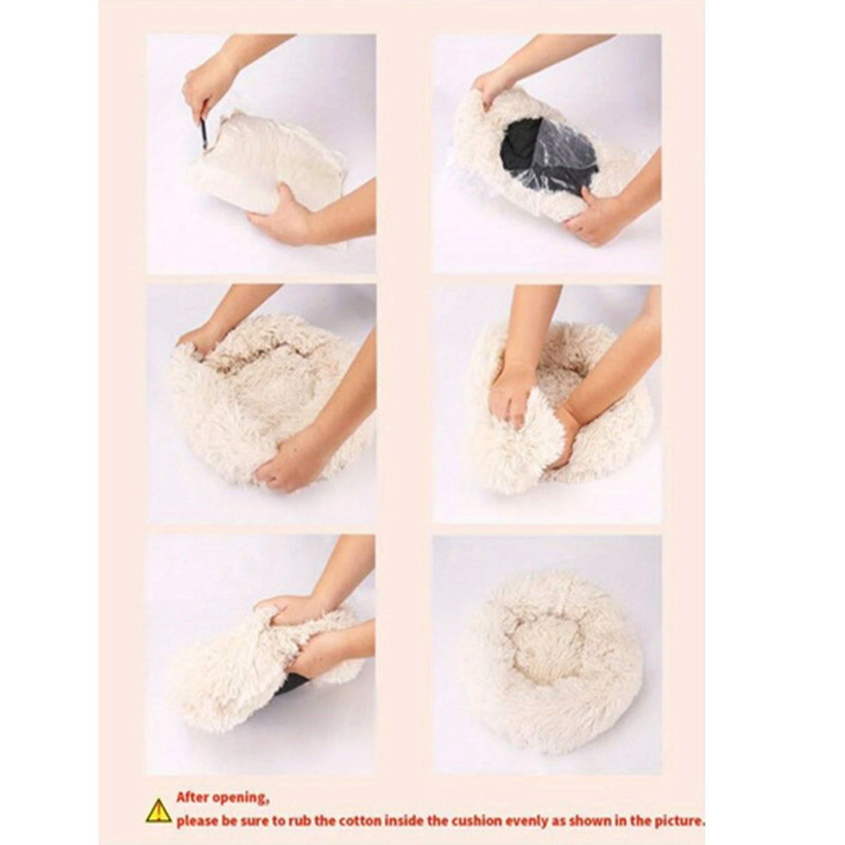 Soft Long Plush dog Bed