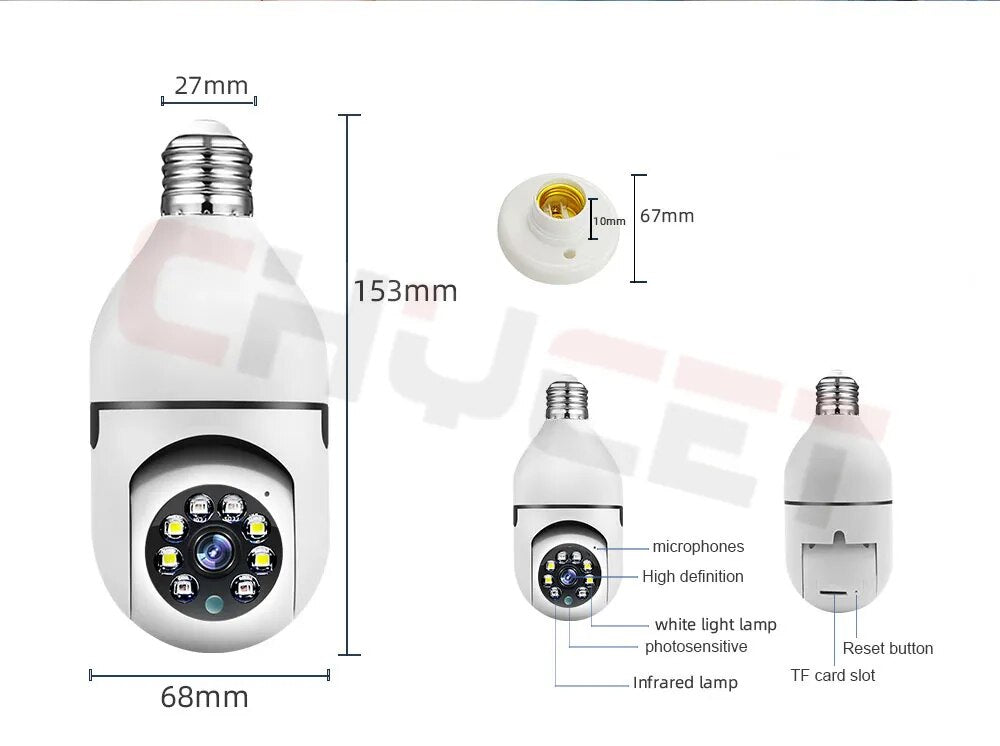 BULBCAM™ - ADVANCED 5MP LIGHTBULB SECURITY