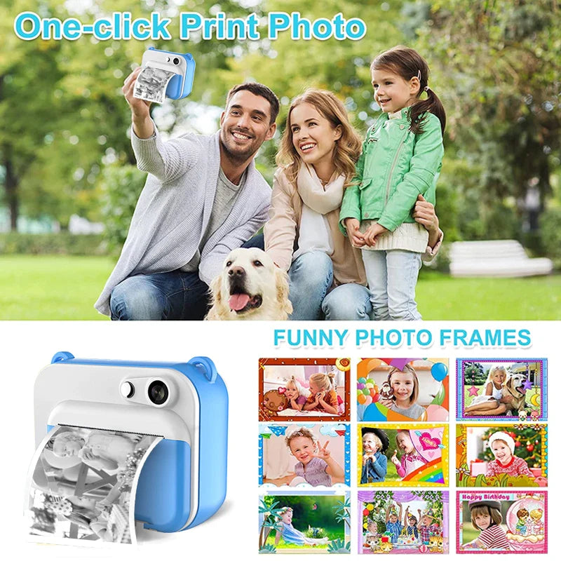 PIXELPLAY™ - KIDS DIGITAL CAMERA WITH PRINTER