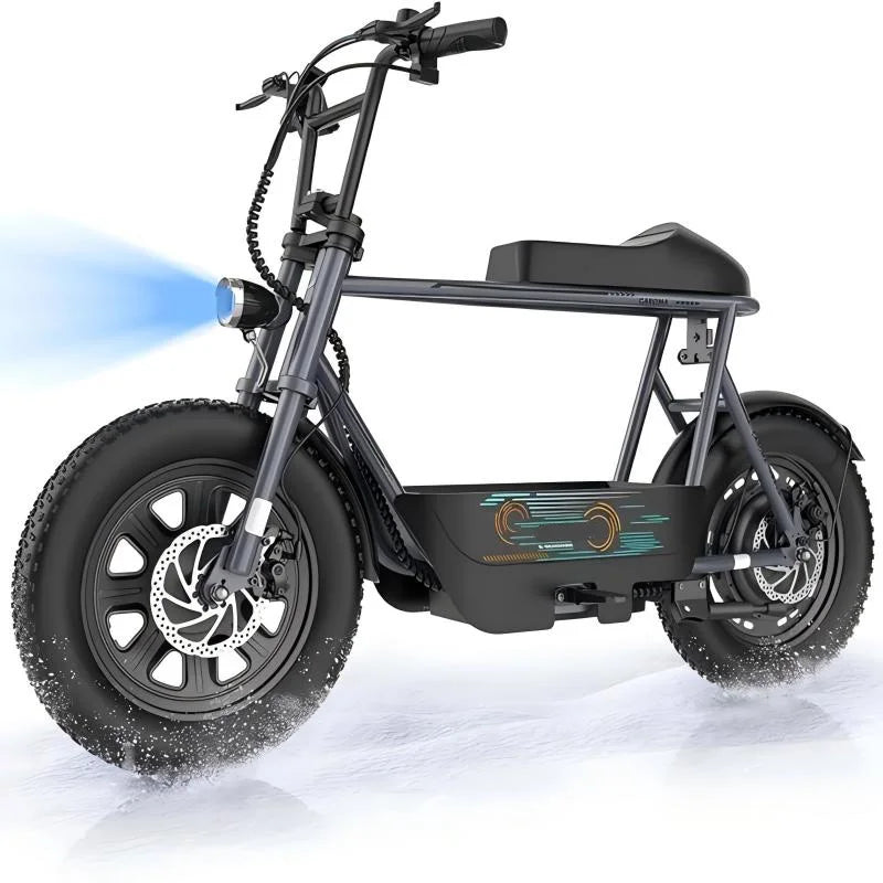 Peak 1200W Electric Scooter with Seat, 16 Inch Fat Tire