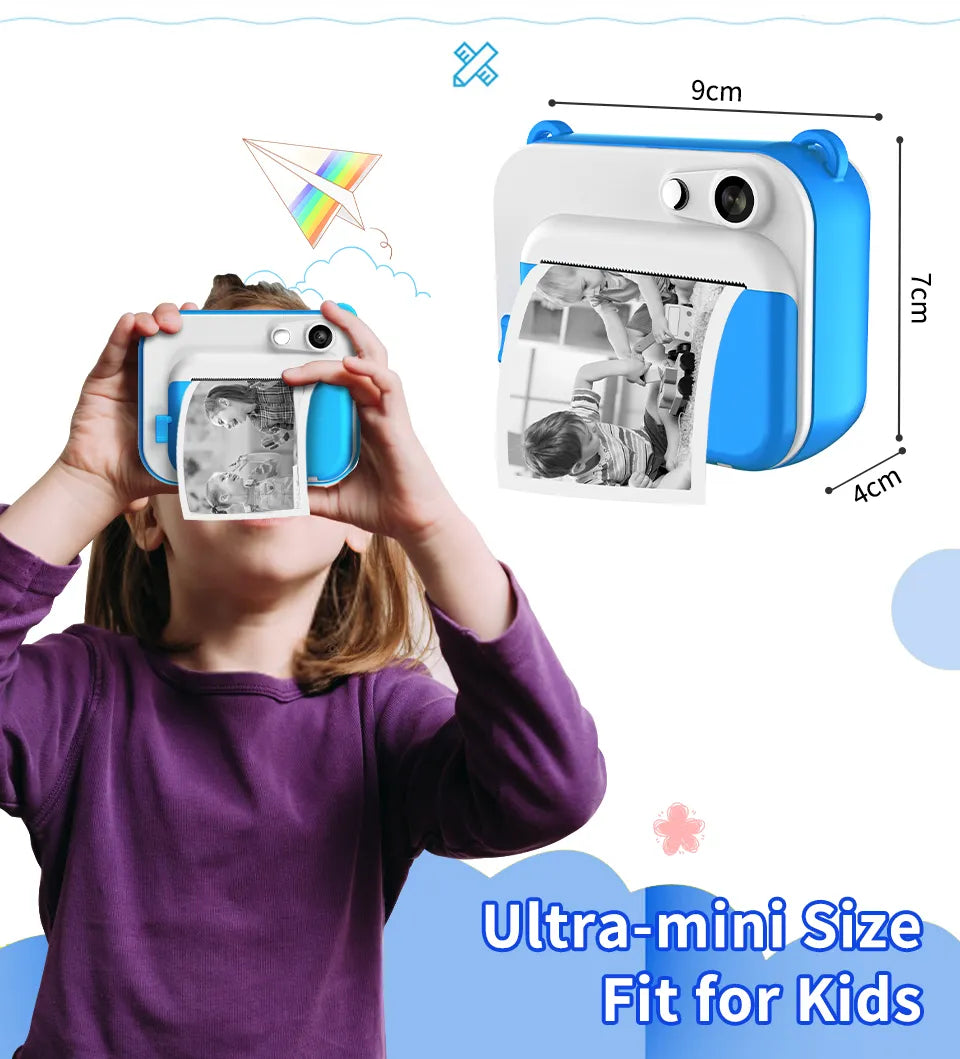 PIXELPLAY™ - KIDS DIGITAL CAMERA WITH PRINTER