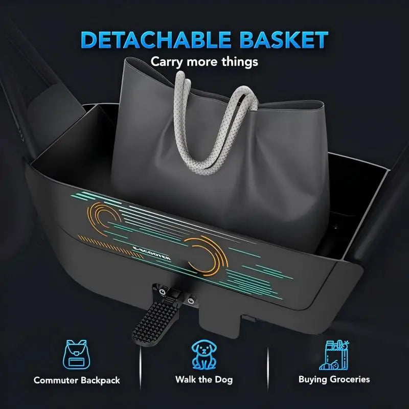 Peak 1200W Electric Scooter with Seat, 16 Inch Fat Tire