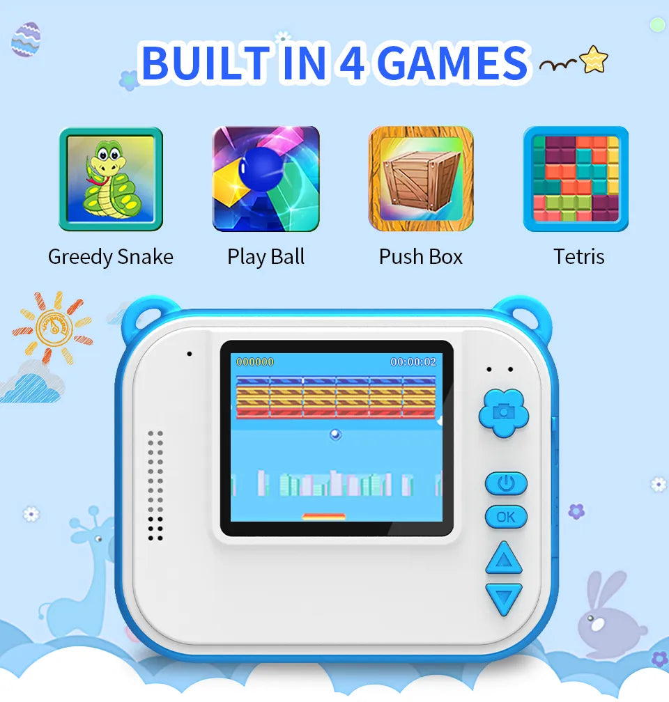 PIXELPLAY™ - KIDS DIGITAL CAMERA WITH PRINTER