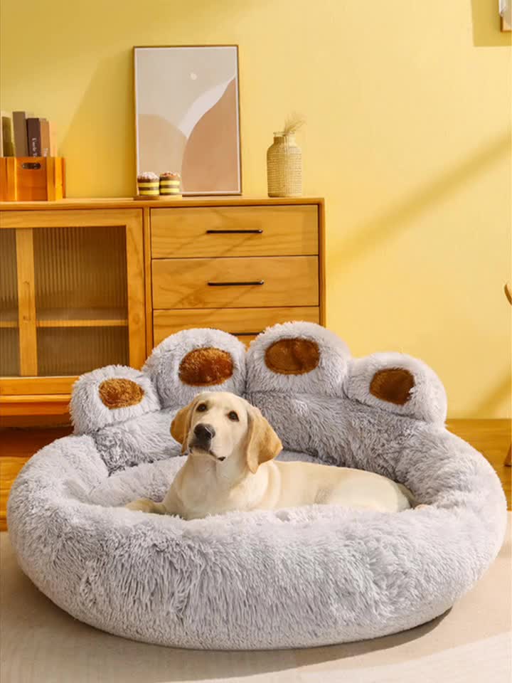 Soft Long Plush dog Bed