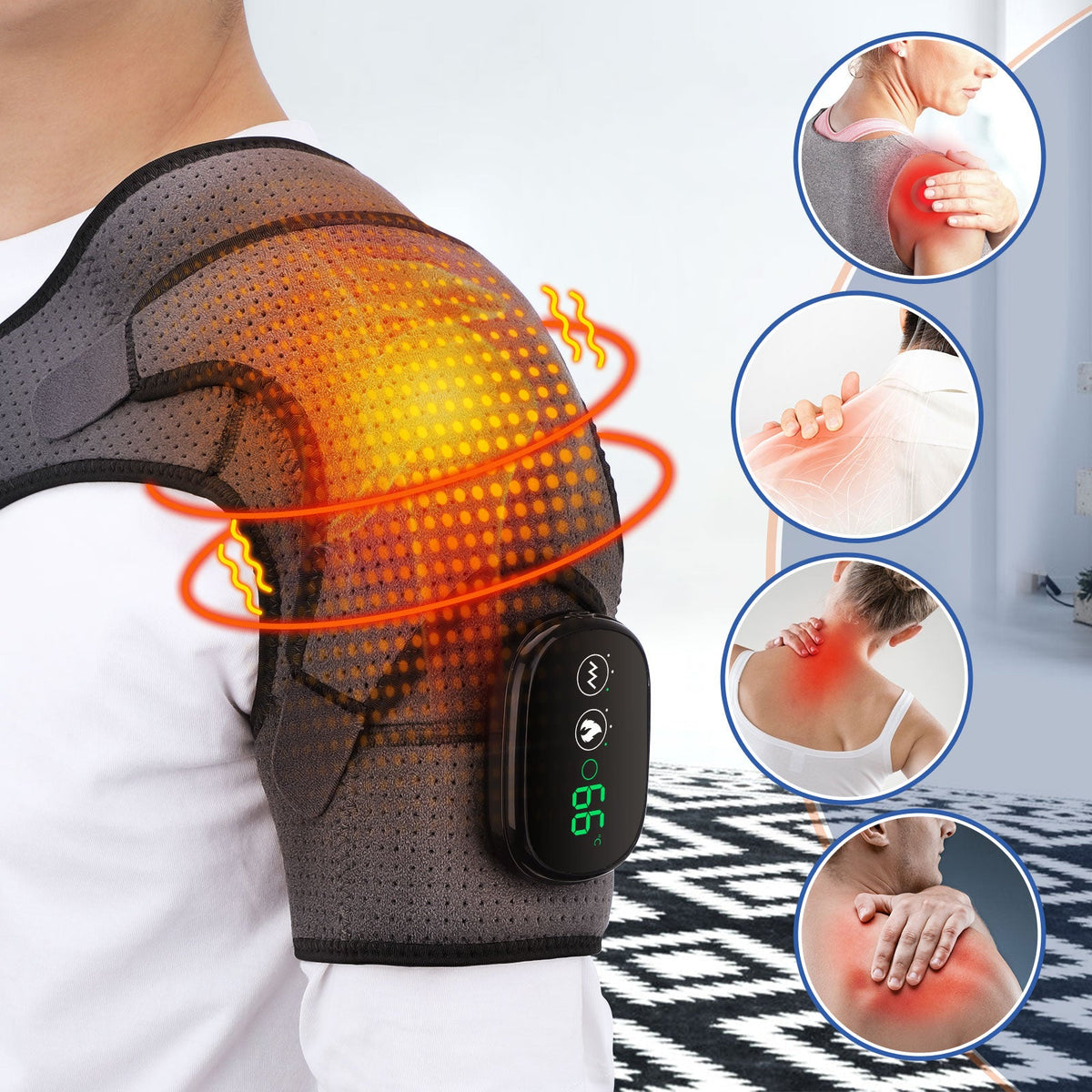 CalmCrest™ - Heating Shoulder Massager