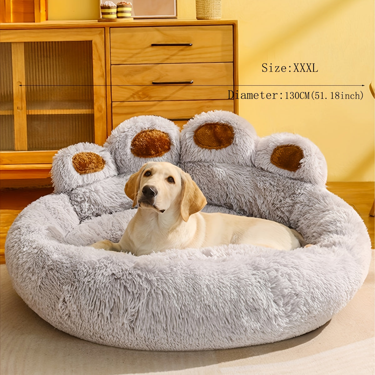 Soft Long Plush dog Bed