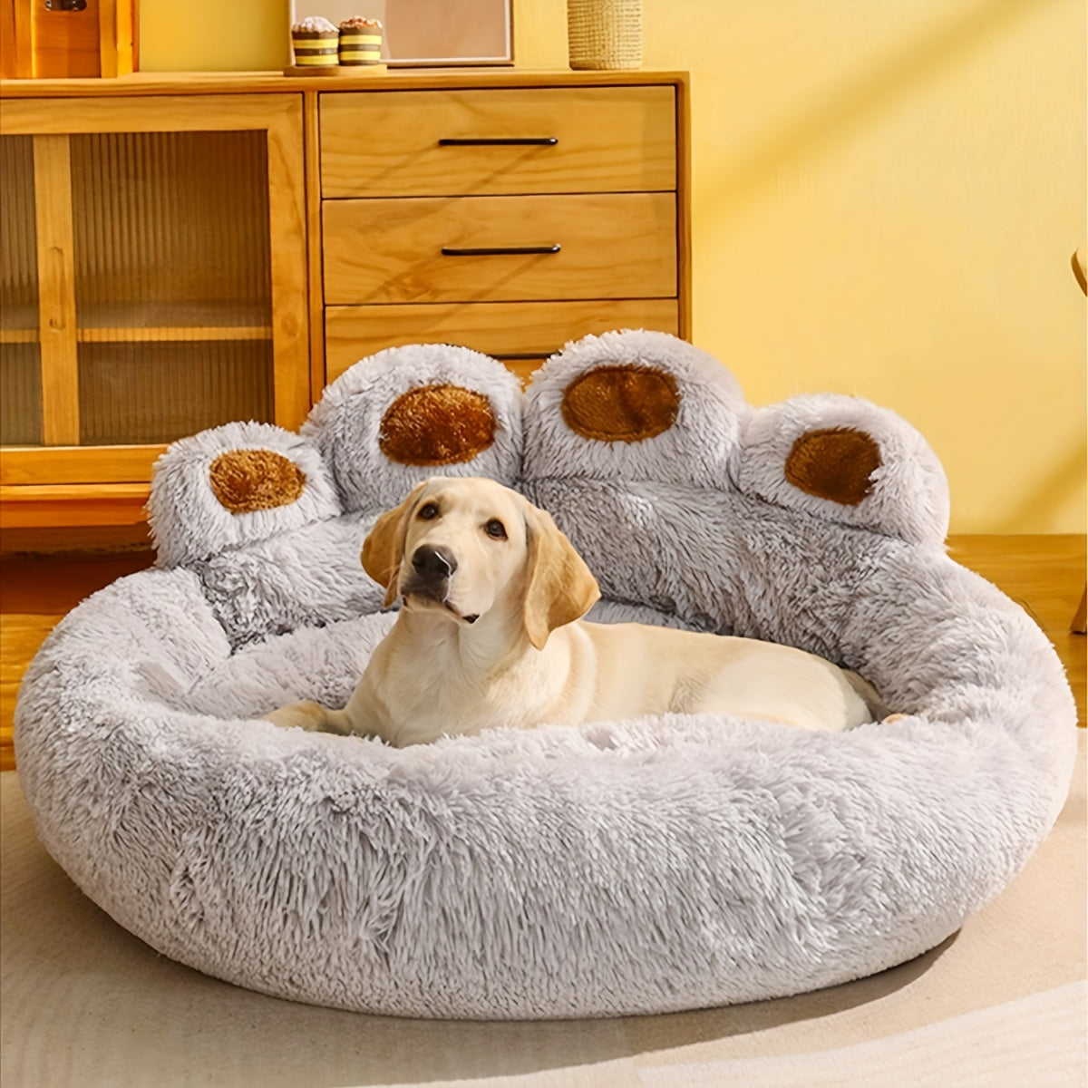 Soft Long Plush dog Bed