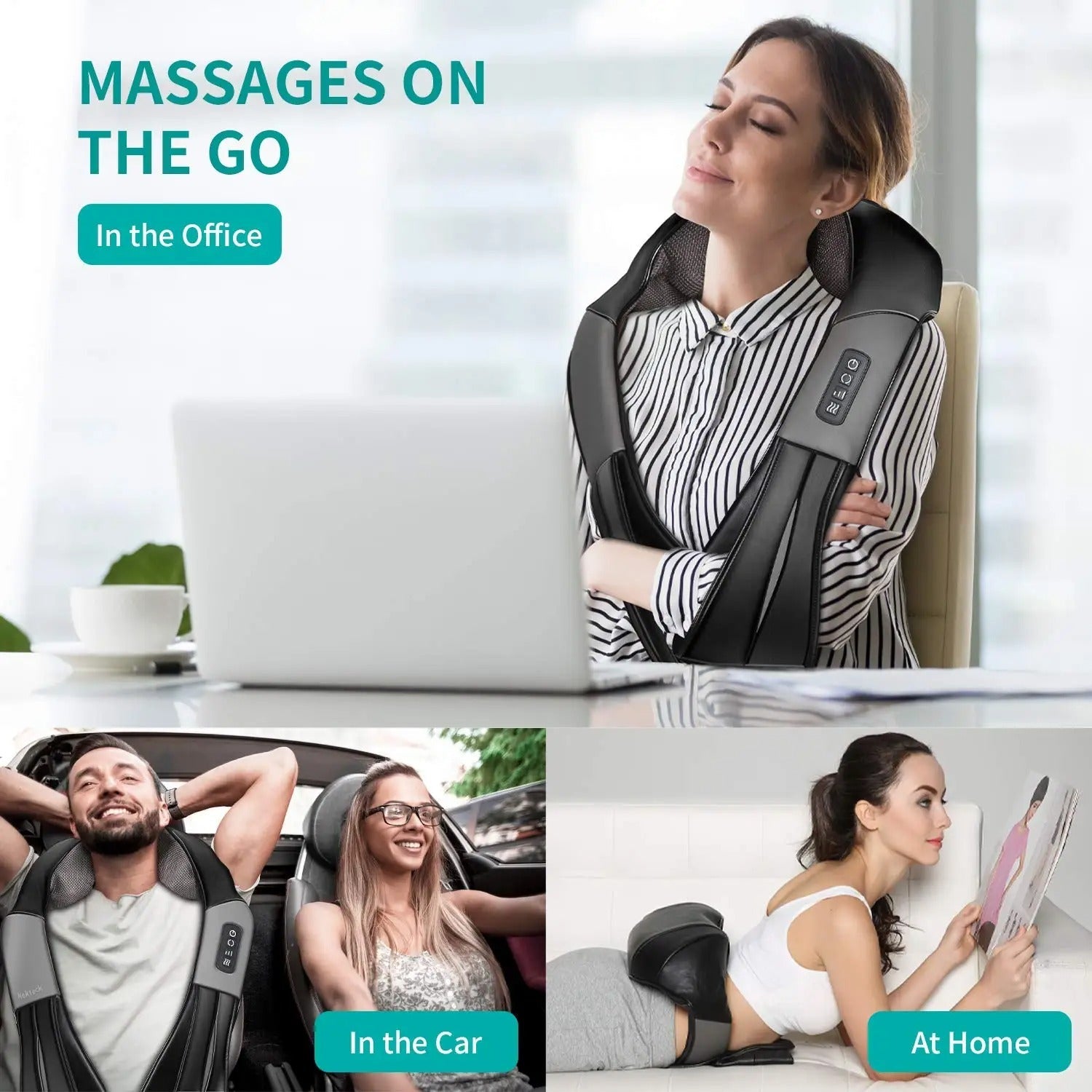 SereniTouch™: Deep Relief Neck & Back Massager