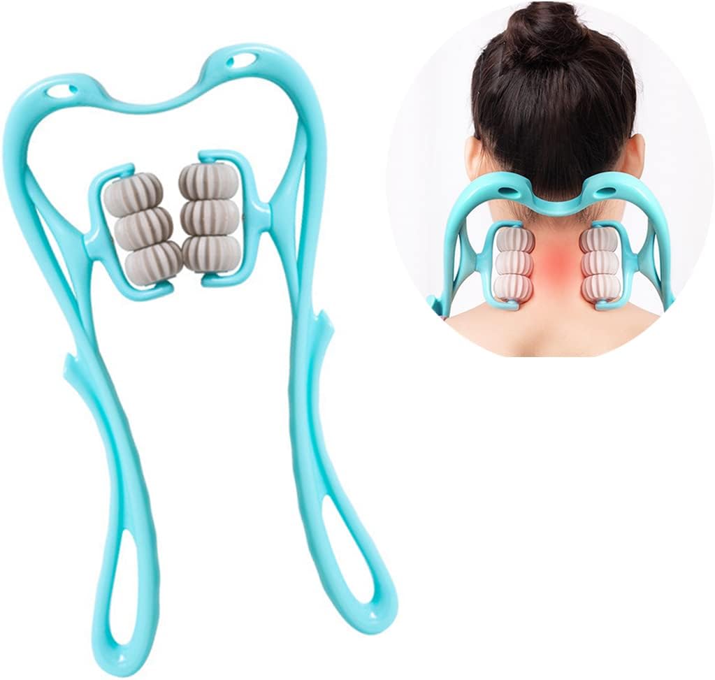 VEEWOOK Updated 360° 6pcs Roller Balls Neck Massager,Trigger piont Neck Massager for Pain Relief deep Tissue