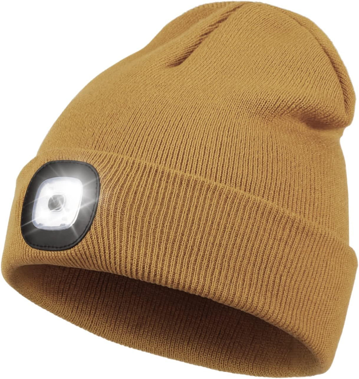 LED Beanie with Light,Unisex USB Rechargeable Hands Free