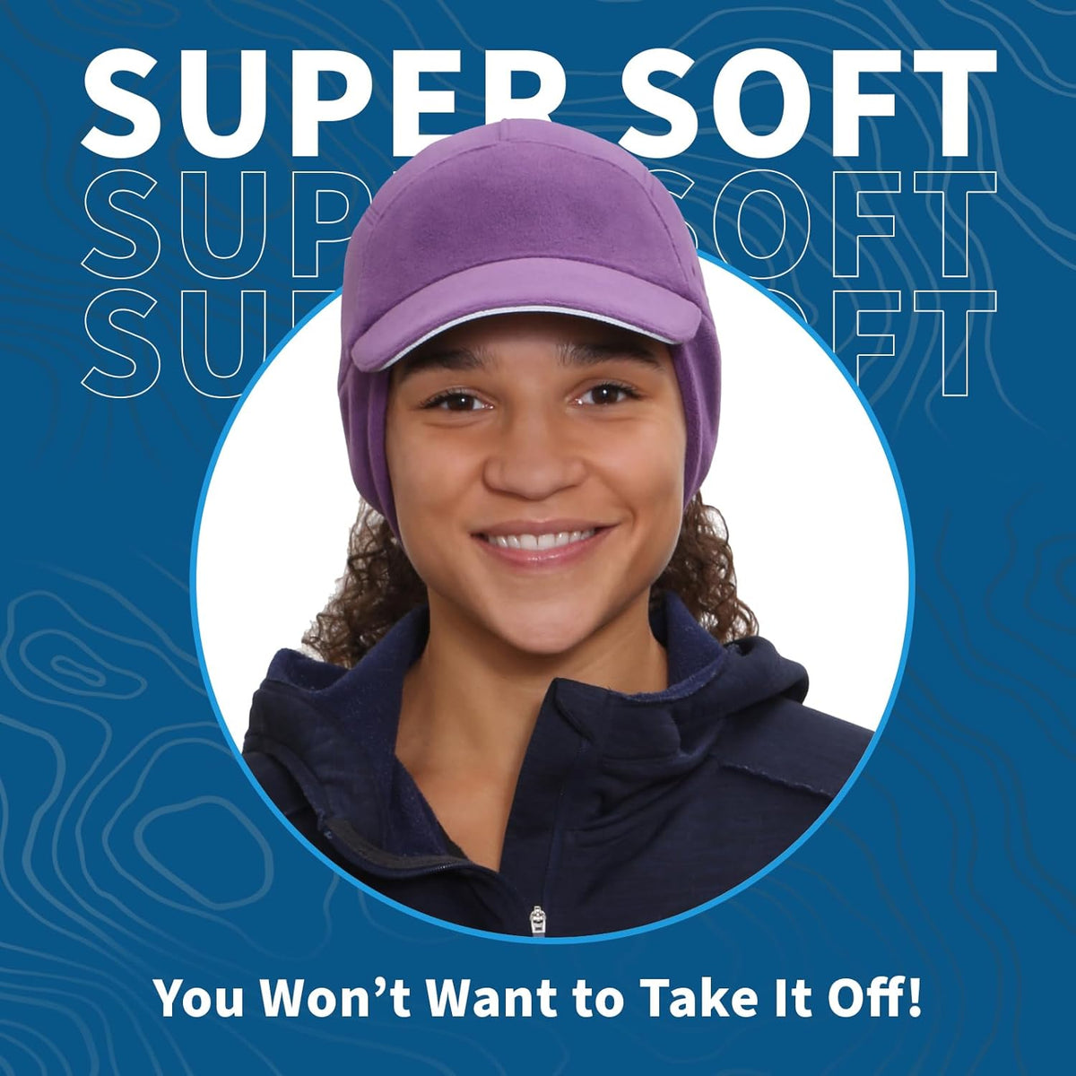 Fleece Ponytail Hat for Women- with Ponytail Hole for Workouts