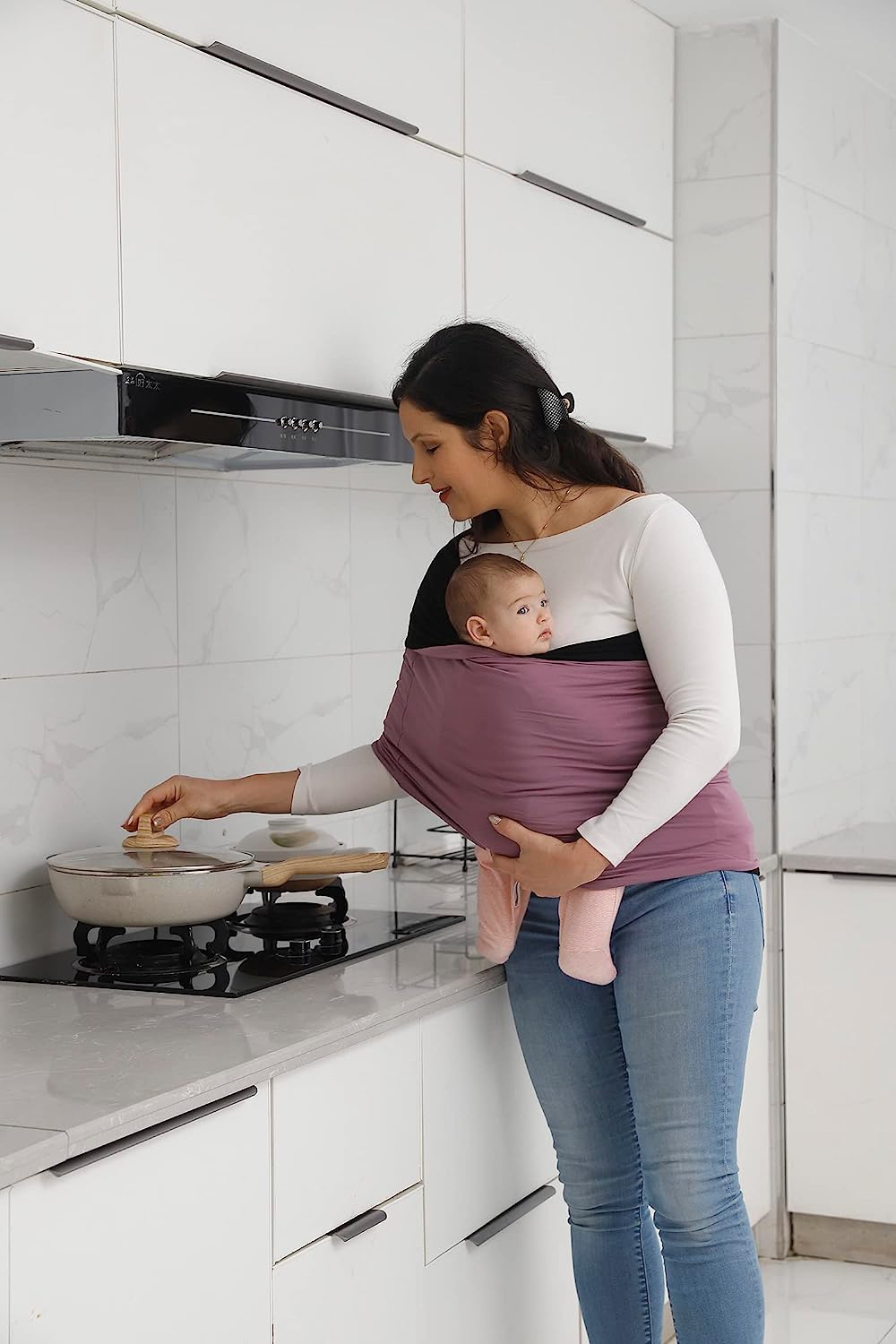 Kloovete Baby Wrap Carrier, Perfect Baby Carrier Wrap Sling for Newborn and Infant up to 35 lbs.