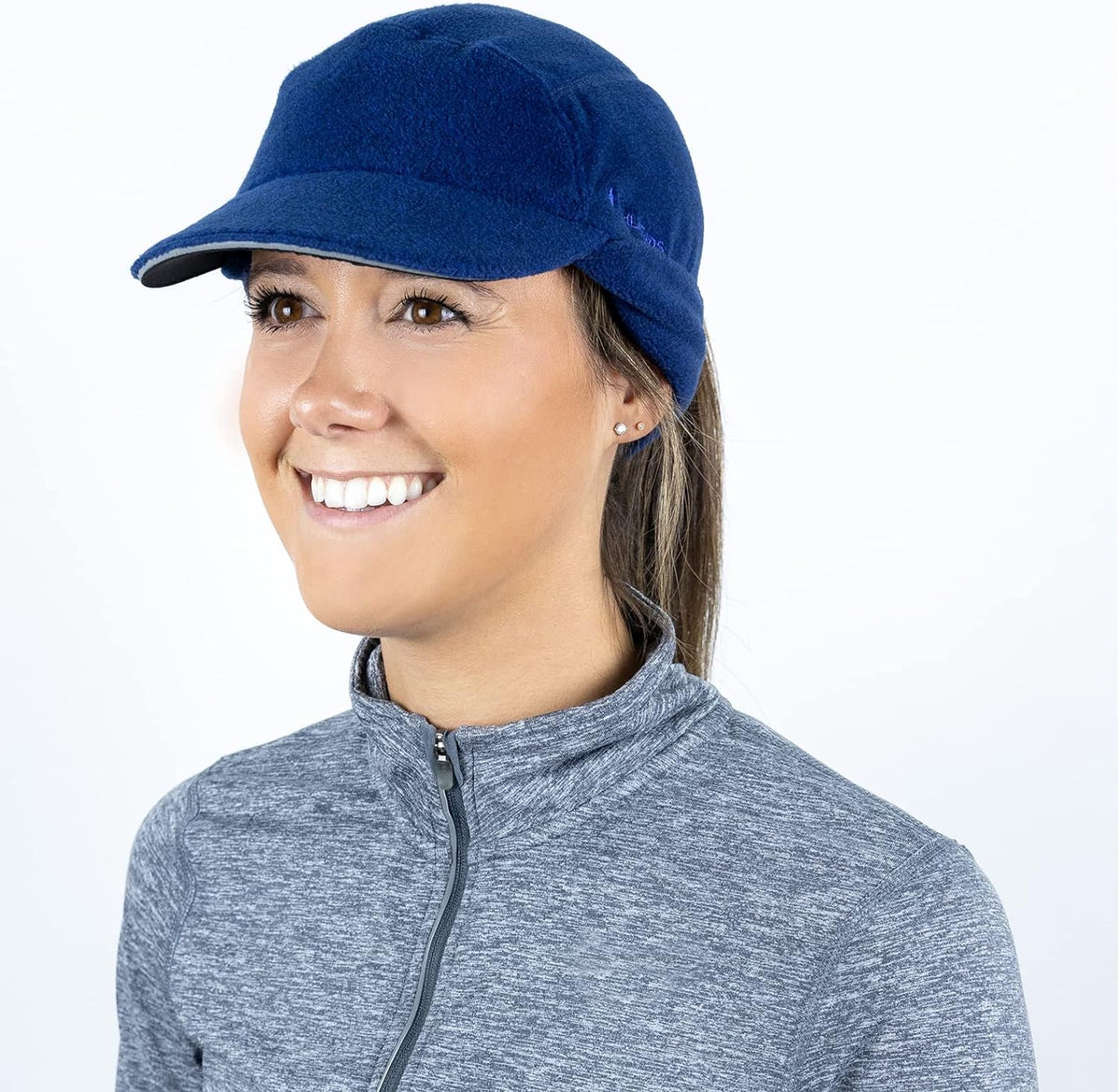 Fleece Ponytail Hat for Women- with Ponytail Hole for Workouts