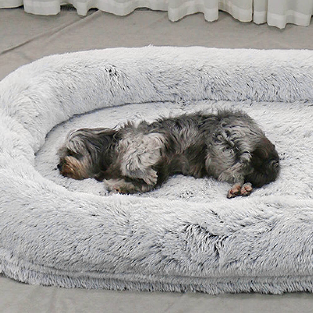 Luxury Super Large Sleep Deeper Oval Bed With Blanket - FunnyFuzzy